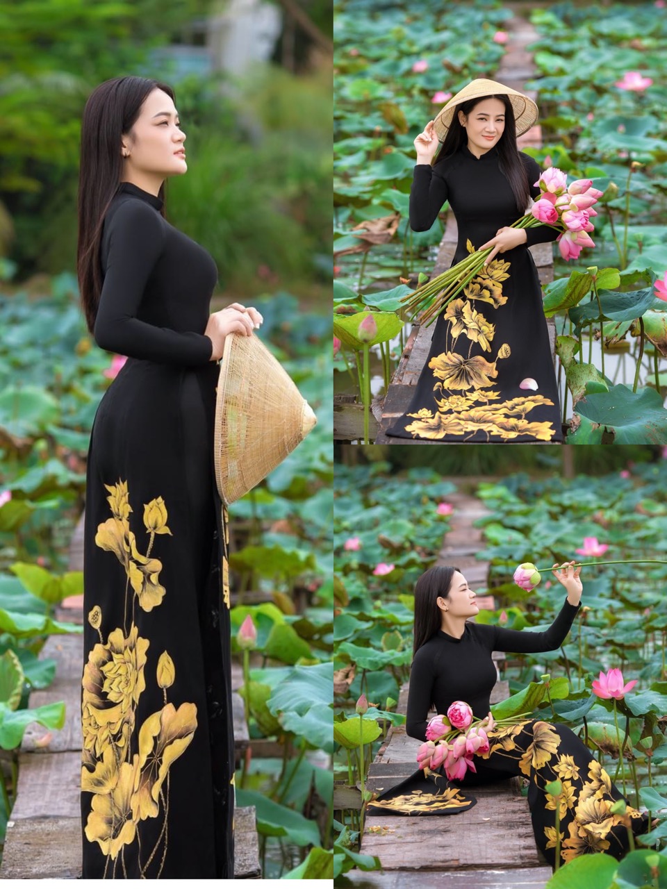 Áo dài truyền thống họa tiết 03